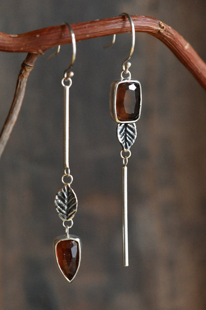 AUTUMN LEAVES TOURMALINE - oorbellen