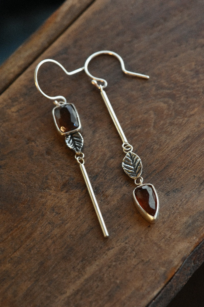 AUTUMN LEAVES TOURMALINE - oorbellen