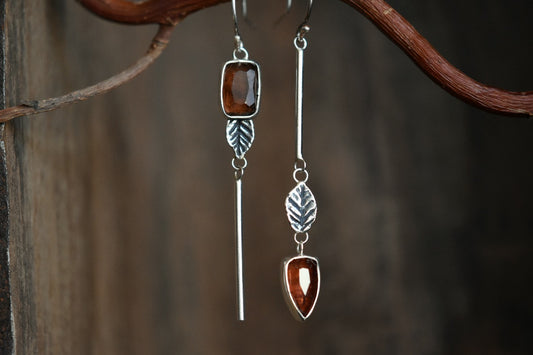 AUTUMN LEAVES TOURMALINE - oorbellen